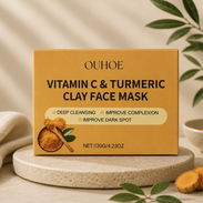 Mascarilla facial de arcilla con vitamina C y cúrcuma OUHOE (cv) - Img 56397882