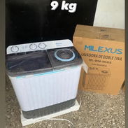Lavadora semiautomatica 9 kg milexus 200 usd con 🚗 Plasticas y blancas - Img 55596114