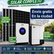 Inversor híbrido Sako 5Kw (110v) + Batería inteligente Eko 5Kwh + 4 paneles Jinko 535W - Img 57248677