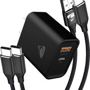 ❕𝐂𝐚𝐫𝐠𝐚𝐝𝐨𝐫 𝐝𝐞 𝐂𝐚𝐫𝐠𝐚 𝐑𝐚𝐩𝐢𝐝𝐚  Dual 20W+2Cables C 1.8m 𝟏𝟑💲 - Img 51281205
