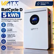 Batería de Litio WattCycle 🔋 Tecnología LiFePO4 (Más segura y duradera) 🛡️ 5.12 kWh 🔋 - Img 58335711