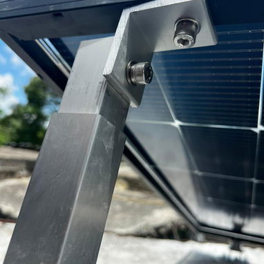 BASES DE ALUMINIO PARA PANEL CON TORNILLERÍA COMPLETA - 5/5
