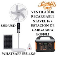 VENTILADOR RECARGABLE STAVEL 16 + ESTACIÓN DE CARGA 500W EG010LI, ENTREGA DE FACTURA,VARIEDAD DE OFERTAS PARA LAS MADRES - Img 55301193