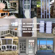 Se realizan trabajos de carpintería de aluminio,Puertas, ventanas y bajo de meseta - Img 56296101