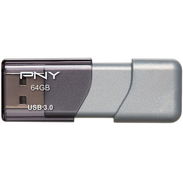 USB 64GB Turbo Attaché 3.0 Flash Drive (Gray) PNY Precio 15 usd - Img 56875659