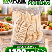 Tenedores pequeños plásticos 100u - Img 58297436