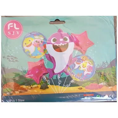 Set 5 Globos Baby Shark M3(TC) - 2/2