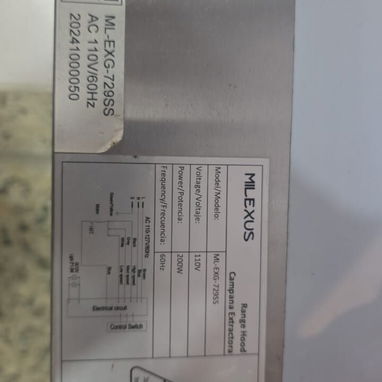 Campana de Cocina Extractor de Gasa. Marca MILEXUS - Img 124178629