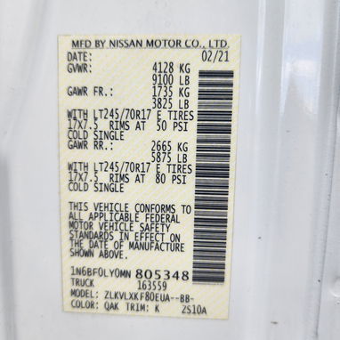 Nissan NV2500 VAN DE CARGA - Img 123423352