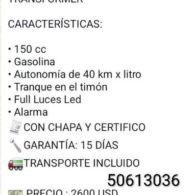 Moto Automática Mishozuqui Búho Transformer - Img 124593598