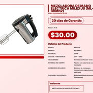 MEZCLADORA DE MANO ELÉCTRICA MILEXUS (ML-BHM62) . - Img 57565567