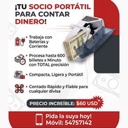 Vendo contadora portátil baterias y corriente )de dinero - Img 56450616