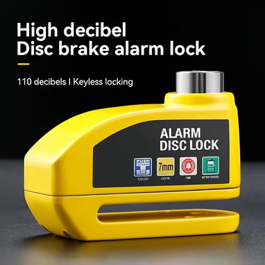 Candado de disco con alarma para motocicleta, candado antirrobo de seguridad para rueda de disco de motocicleta, sonido - 2/2