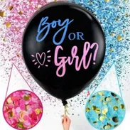 Globo negro para baby shower. 1200 - Img 55784424
