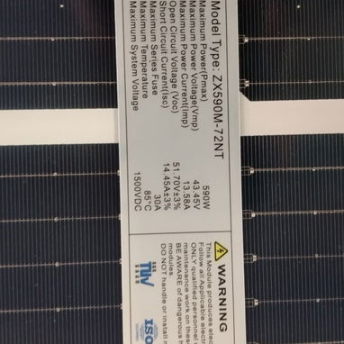 Panel solar bifacial 590 W - 3/3