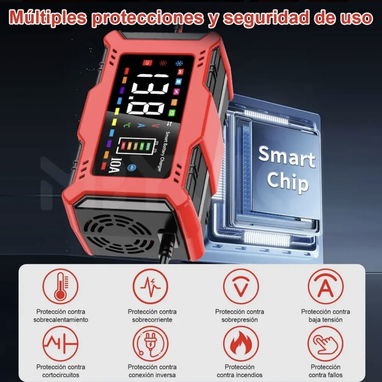 Cargador  inteligente reparador de batería 12v 10A 58757374 - 4/4