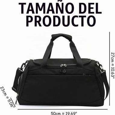 Bolso Deportivo Negro |GRAN CAPACIDAD| - 2/5