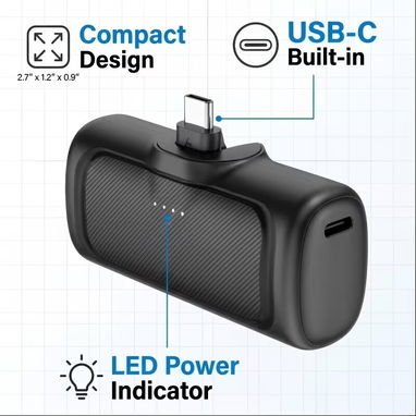 Batería externa para tu móvil, se acopla directo al puerto C, nada d cables - Img 124775849