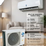 Split Well 12000 BTU 220V | $300 USD con Mensajería, Garantía y Factura | ¡Frío Potente R410A! - Img 58058249