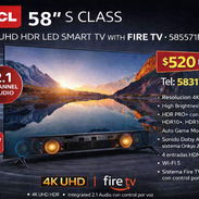 520usd televisor TCL S571F de 58 pulgadas es un televisor LCD LED UHD 4K con sistema Fire TV con garantía - Img 49776337