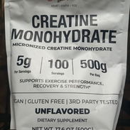 Creatina monohidratada 500 gramos, 100 Servidas - Img 55849597