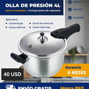 Olla de presión 4 litros acero inoxidable - Img 56343593