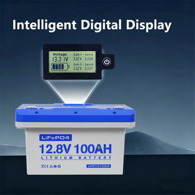 Batería Anern de ciclo profundo LiFePO4 de 12.8V 100A 1280WH - 2/8