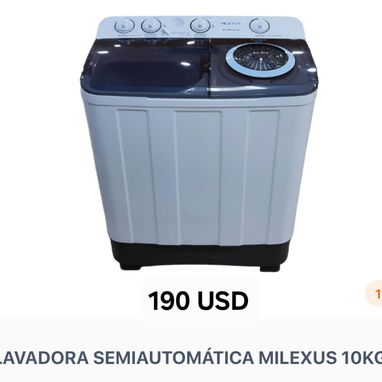 Lavadora Semiautomática Milexus 9kg-180usd, 10kg-190usd, 7kg-170usd - Img 120535286