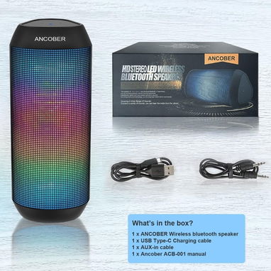 Bocina Altavoz Bluetooth Portátil LED 🌐 - Img 127565172