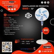 💲32💲VENTILADOR DE PEDESTAL EKO 16".ENTREGA GRATIS FACTURA Y GARANTÍA DE 6 MESES. TLF 54833699 - Img 49442500