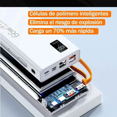 Cargador portátil de 40000 mAh de carga súper rápida de 66w - 5/5