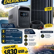 Combo de EcoFlow Delta 3 Classic + Panel y cable - Img 58040072