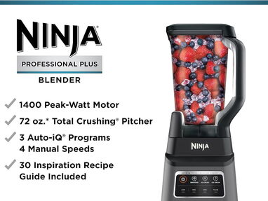 Licuadora Ninja Professional Plus Blender, con Auto-iQ, nueva, $200 USD‼️ - Img 64459421