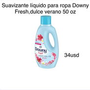 Suavizante líquido para ropa Downy Fresh, dulce verano 50 oz - Img 55533741
