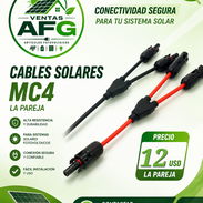 🚨🚨Conector solar flexible MC4 en Y(12usd la pareja) - Img 56553851