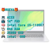 LAPTOP 🎁NUEVA🎁📦CAJA, ACER (A514-54-501Z), 14" FHD IPS, Intel Core i5-1135G7, 8GB RAM, 256GB SSD, 8H - Img 56630853