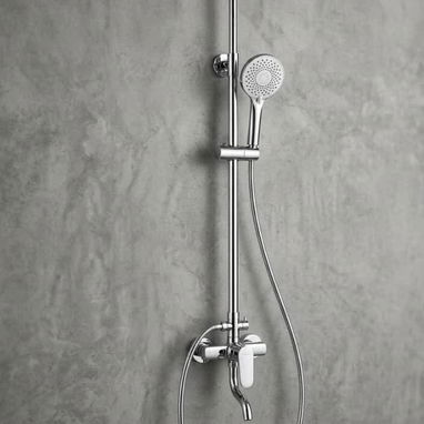 🚨🚨Llego lo que esperabas 🚨🚨 🫱Porcelanato gris con brillo🫲 🫱Assesorios para baños en negro y plateado🫲 🫱Mesclado - 8/10