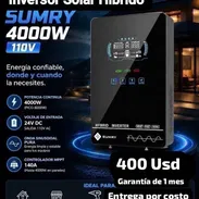 Inversor Solar Híbrido SUMRY 4000W 24V a 120V Onda Pura con MPPT 140A y Pantalla LCD Táctil, Garantía de 1 mes, Entrega - Img 57400196