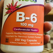 Vitamina B6 de 250 cápsulas de 100 mg cada una . Son Veganas. - Img 56482298