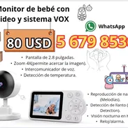 Mini cámara de seguridad. Monitor/ Intercomunicador para bebé - Img 52214343
