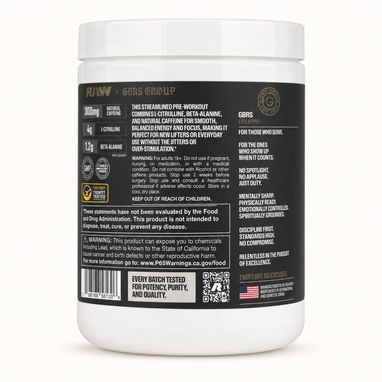 ⚡ RAW Essential Pre-Workout – Hard To Kill (20 Servicios) - 3/5