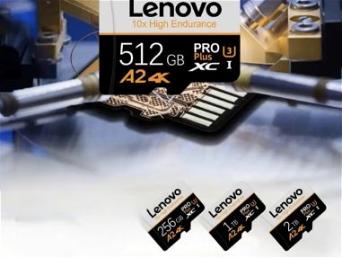 Memorias micro SD lenovo 256, 512, 1T, 2T con su adaptador - Img 65480376