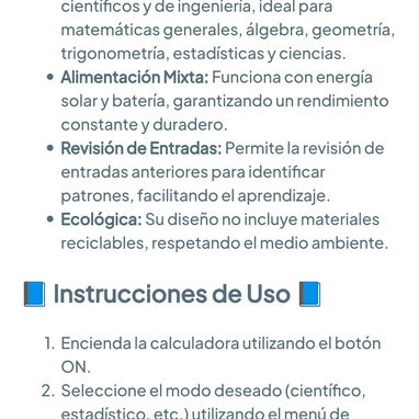 Calculadora científica TI-30XIIS 🌐 - 5/6