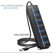 Regleta USB de 7 puertos, uno es 3.0 y los otros 6 son 2.0( No levanta discos) - Img 56848687