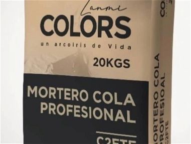 🔹️ Mortero cola profesional de 20kg  🔹️ Cemento blanco color coco de 5kg y 4.5kg ☎️56384400☎️ ( Habana ). - Img 67005679