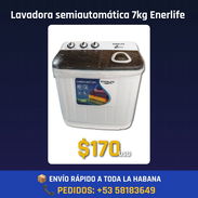 🔥 Lavadora semiautomática 7kg Enerlife - Nuevo en Caja 📦 - Img 54670557