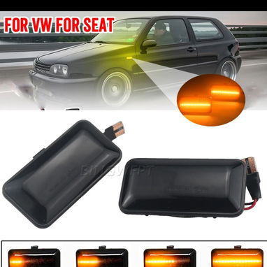 Joyitas intermitentes laterales de VW Jetta, golf, mk2, Passat B3, sest Toledo otros modelos. Luz led dinámica q corre - Img 74528178
