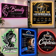 Carteles personalizados con borde neón - Img 57260563