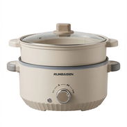 Olla Eléctrica Multifuncional RUNBAISEN 3.5L 118.35 oz Doble Capa Antiadherente con Vaporera Portátil para 2-5 Personas - Img 56667236