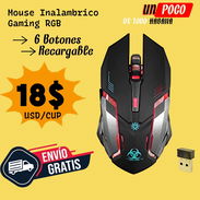 💥 MOUSE GAMING ,6 BOTONES ,INALAMBRICO 18$ ( 𝐄𝐍𝐕𝐈𝐎 𝐆𝐑𝐀𝐓𝐈𝐒 𝐇𝐀𝐁𝐀𝐍𝐀)𝕄𝕆𝟘𝟘𝟚 - Img 53567776